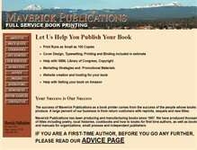 Tablet Screenshot of maverickbooks.com